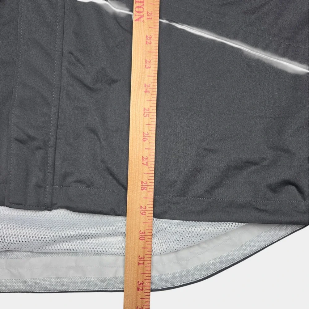 Ohio University Russell Athletic Rain Jacket Sz M Gray Hooded Windbreaker NWT